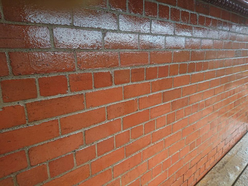 repairs to bricks on garden wall