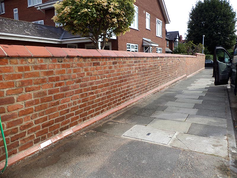 exterior wall repairs to brickwork